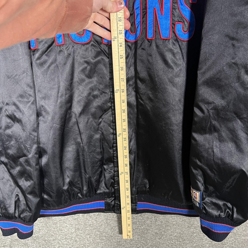 Detroit Pistons Jacket Mens‎ 2XL Black NBA Basketball G-III Hardwood Classics - Picture 4 of 8